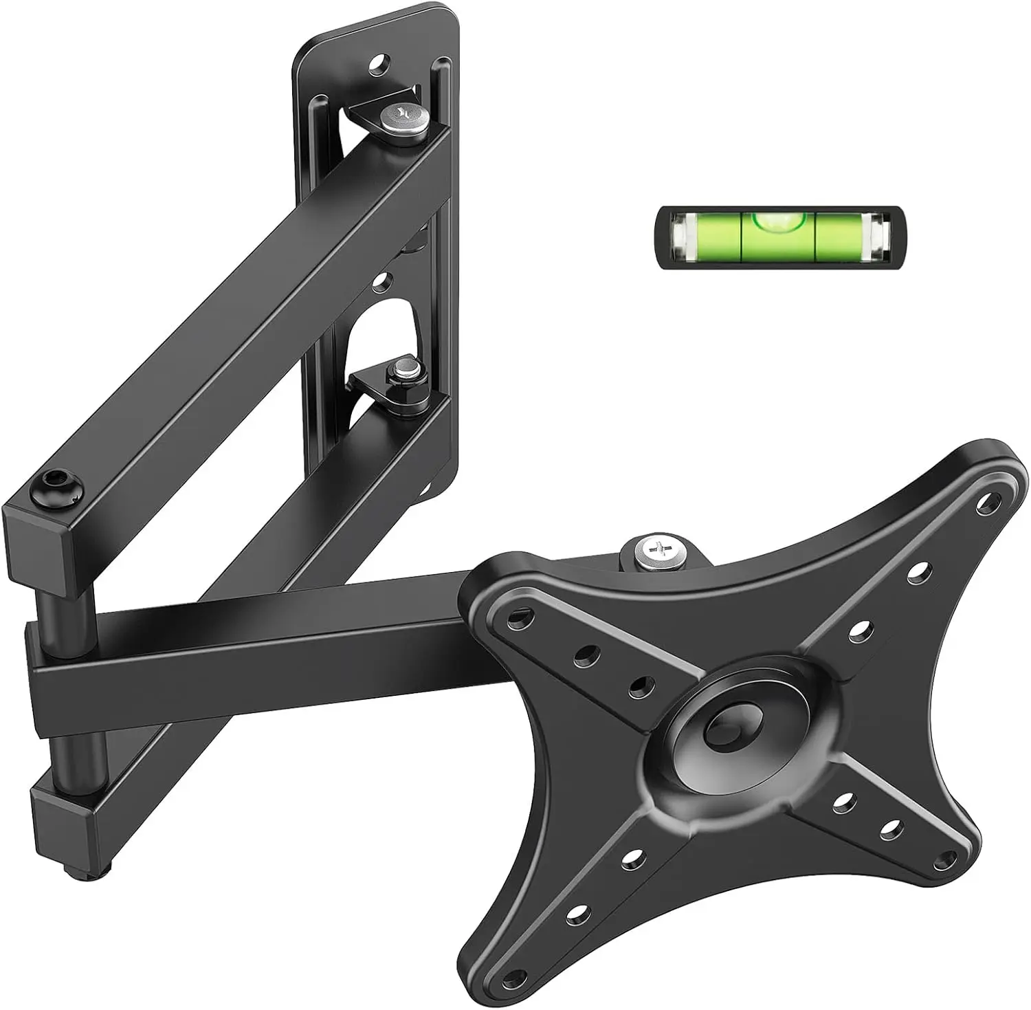 

Full Motion TV Wall Mount for 13-32 Inch LED LCD Flat Curved Screens, Max VESA 100x100mm, 33lbs, 360° Rotation Swivel Tilt