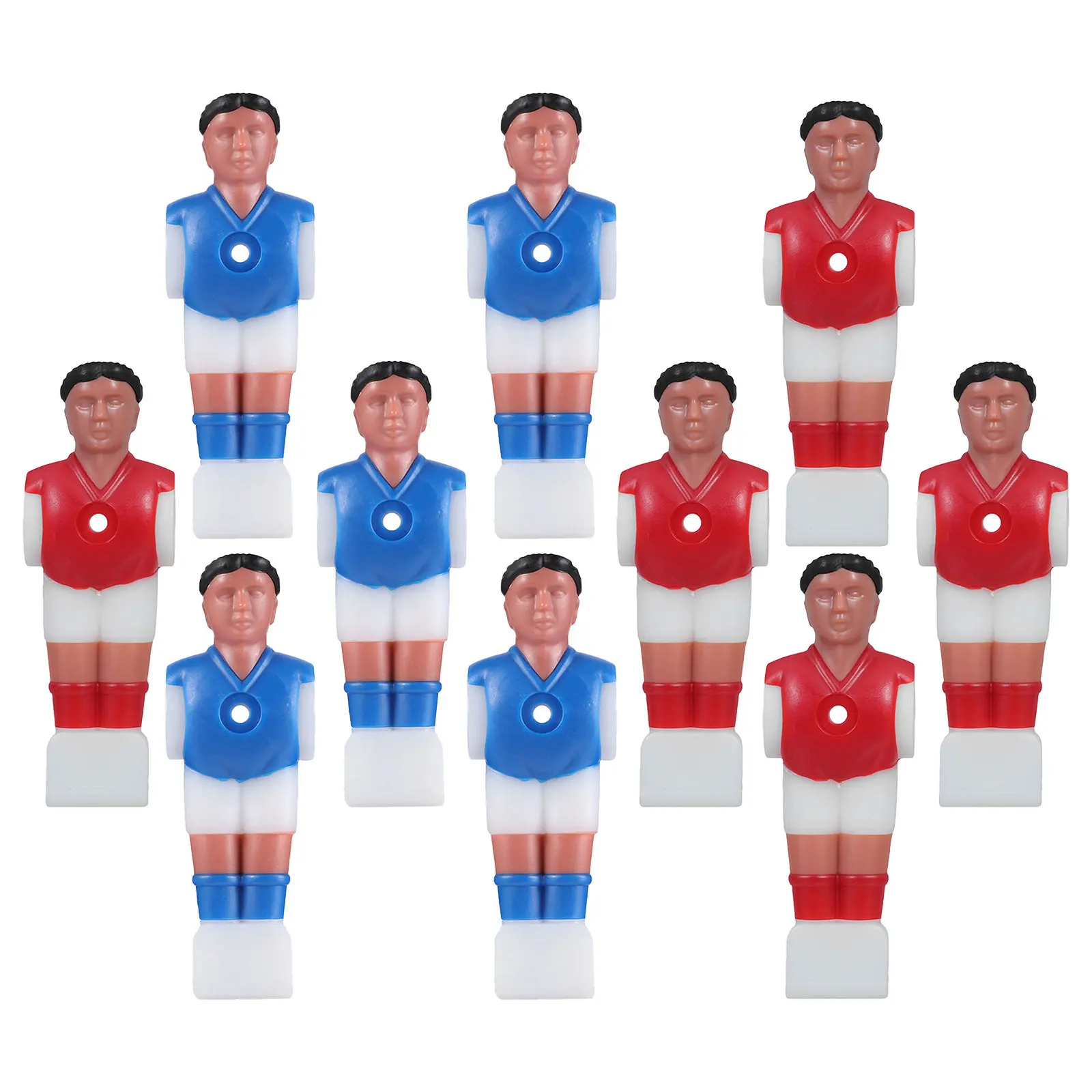 

10Pcs Foosball Table Football Accessories High Simulation Foosball Replacement Players Set Table Soccer Men Replacement Parts