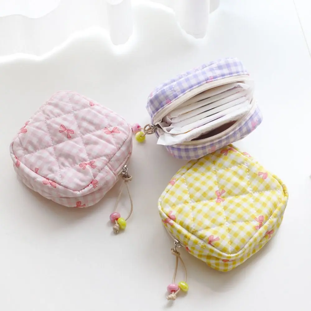 

Fashion Kawaii Sanitary Napkin Storage Bag Large Capacity Cartoon Mini Coin Purse Cute Multifunctional Small Item Bag