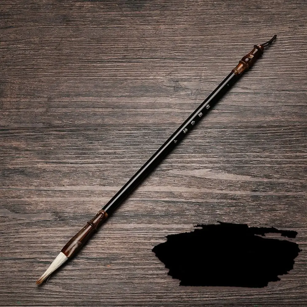 

Traditional Oil Watercolor Chinese Calligraphy Brush Oil Painting Wolf Hair Scriptures Writing Brush Wood Art Paint Brush Artist