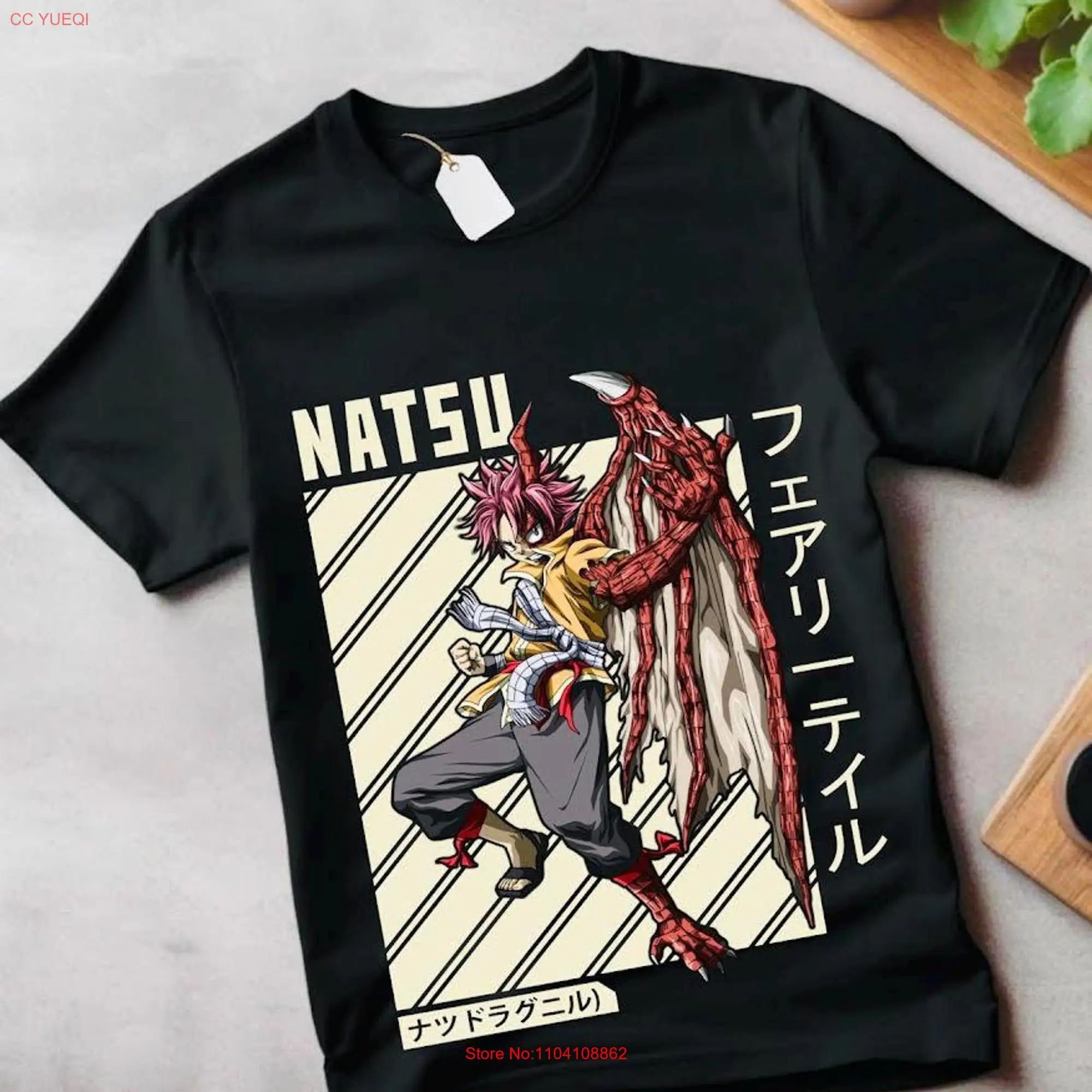 Fairy Tail Natsu Dragneel T Shirt Gray Fullbuster Gajeel Redfox Guild Happy Iron Dragon Slayer Slayers Anime