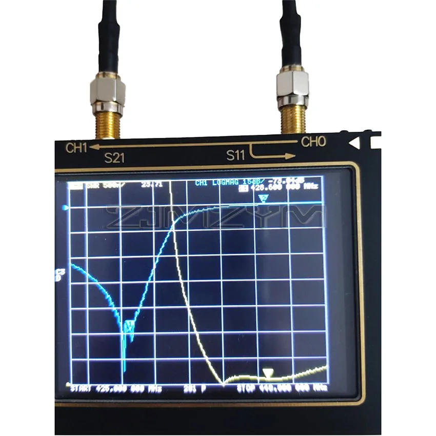 NanoVNA-analizador de red vectorial V2, pantalla TFT de 3,2 pulgadas, 50kHz-3GHz, Analizador de antena