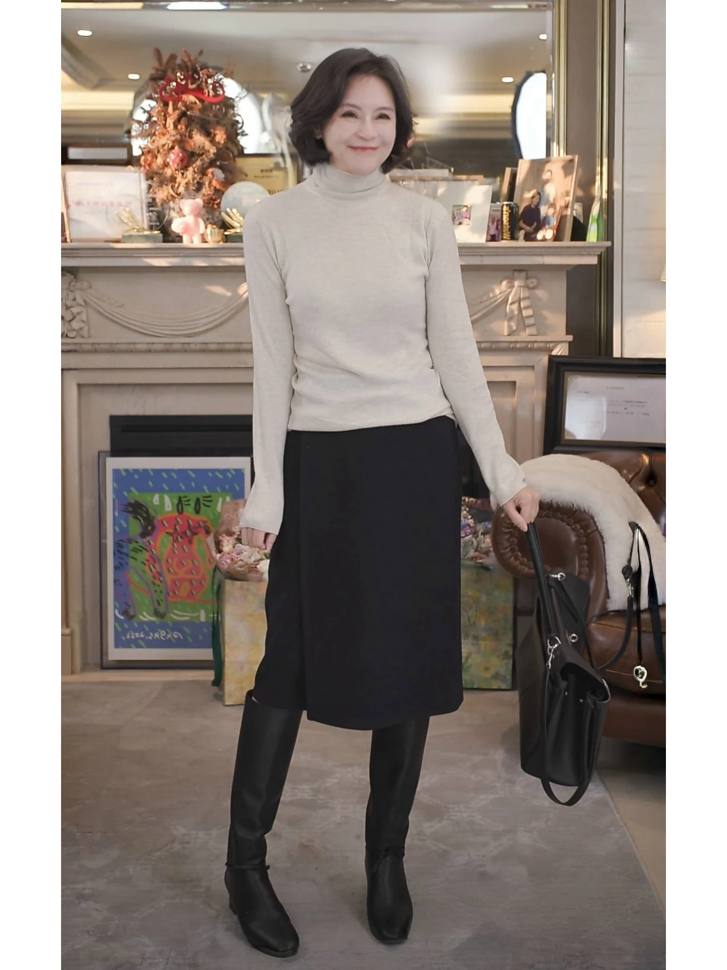 

RuienCo. Camere Base Layer irt High Ne Comfortable Warmth Autumn Winter Women's Slim Fit Long Sve Knitted Sweater