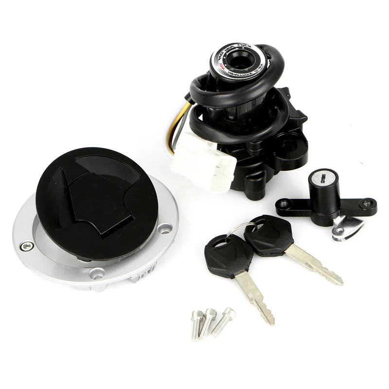 

1 Set for Kawasaki Z1000SX Ninja ZX-6R ZX6R ZX636 2011-2016 Motorcycle Fuel Gas Cap Ignition Switch Seat Lock Key