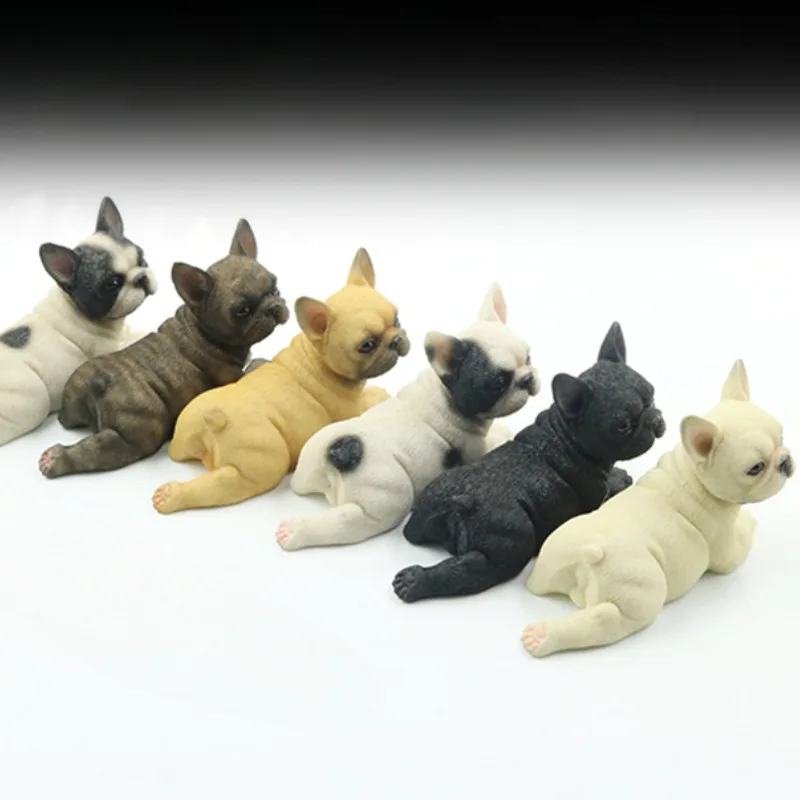 1/6 مقياس الفرنسية البلدغ الراتنج الكذب الموقف محاكاة نماذج للحيوانات ل 12 بوصة لعبة جندي سيارة الديكور مهرجان هدية