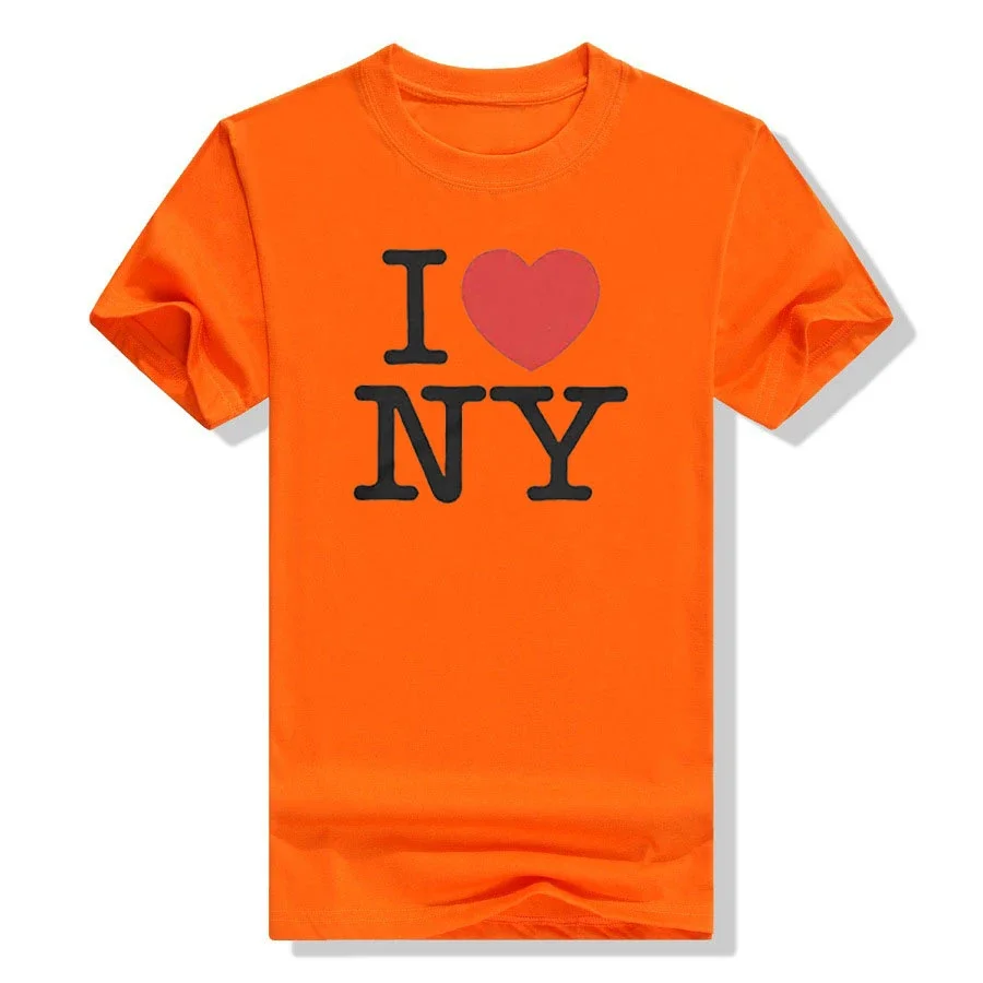 Refranes con letras estampadas para hombre y mujer, ropa de calle de estilo I Love NY, camisetas Unisex, camiseta de I Love New York, harajuku