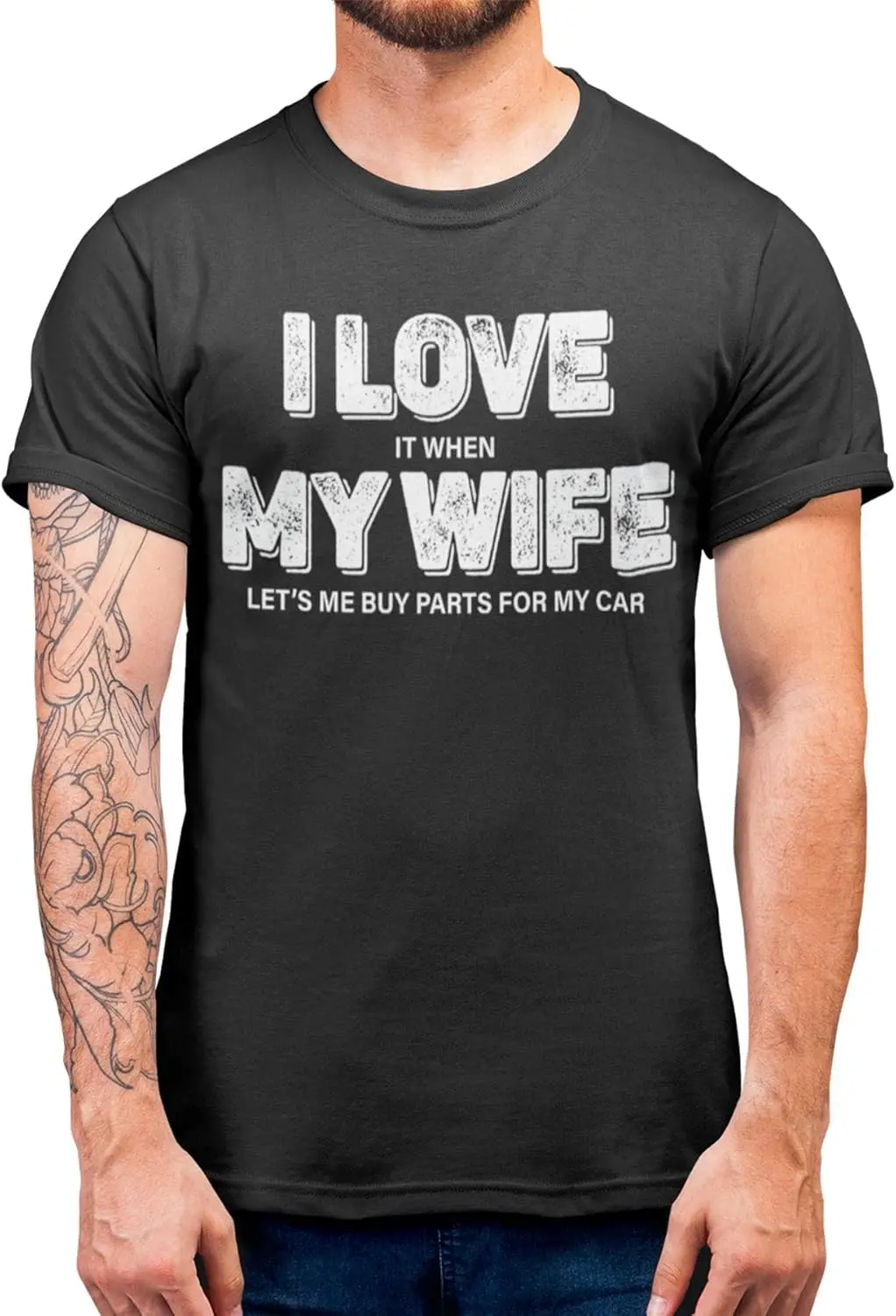 Truck Shirt for Men, Wife Lets Me Buy Car Parts, Gift for Husband, Husband Gifts, Valentines Day Shirts Funny Tshirt