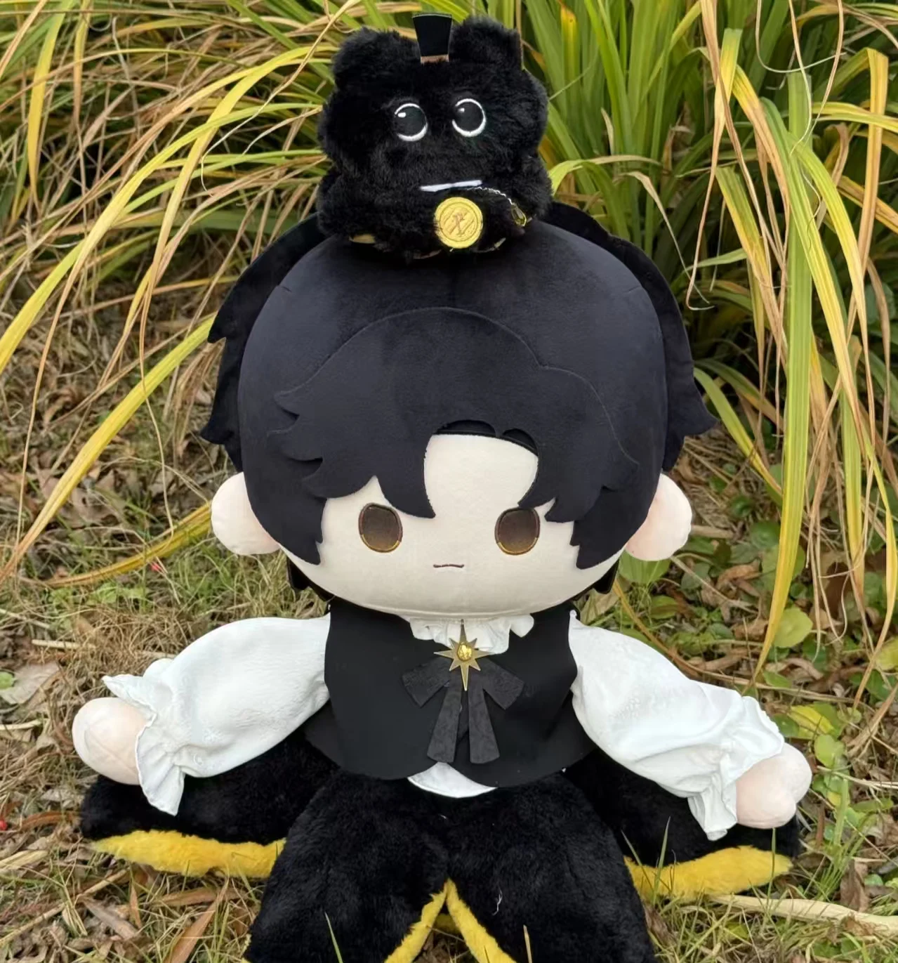 

New Hot 40cm Sitting Pose Cute Soft Doll Lord Of The Mysteries Klein The Fool Anime Peripheral Acg Toy Figure For Fans Collector