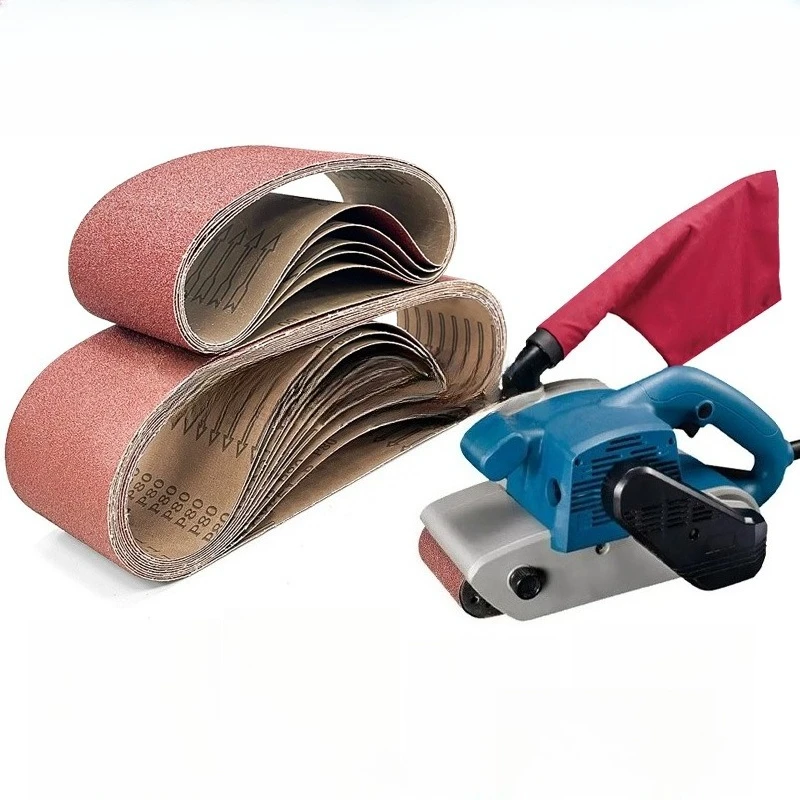 حزام صنفرة 915 × 100 مم / 50 × 2100 مم للصنفرة - 80/120/150-320 ورق صنفرة حصى، حزام صنفرة وتلميع للخشب والمعادن