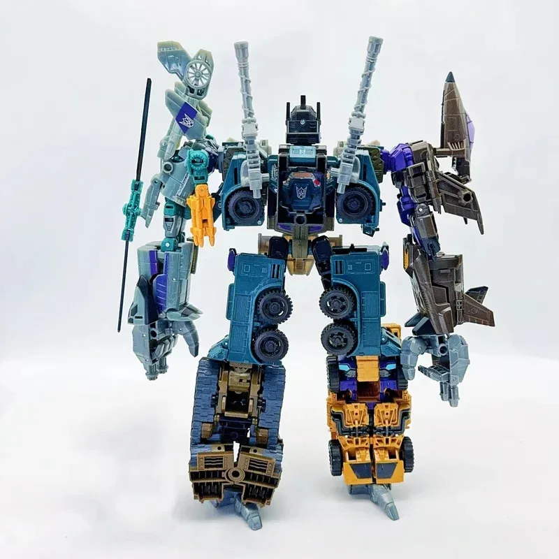 재고 있음 변환 Bruticus IDW 5 IN 1 상자 없음 세트 액션 피규어 로봇 장난감 KO Boys Gift