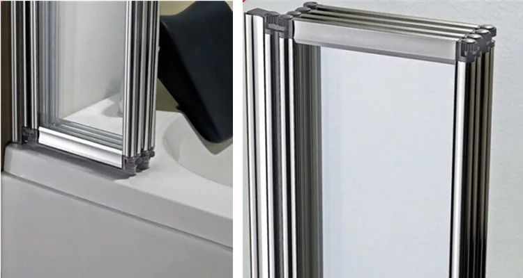 CustomizedA0714P4 Flexible Glass Waterproof Shower Screen Frameless Glass Shower Door