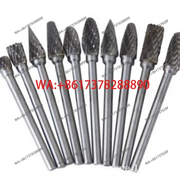 Carbide rotary file 3x6 set, double grain, steel grinding head 10-piece set, metal polishing engraving roller sharpener