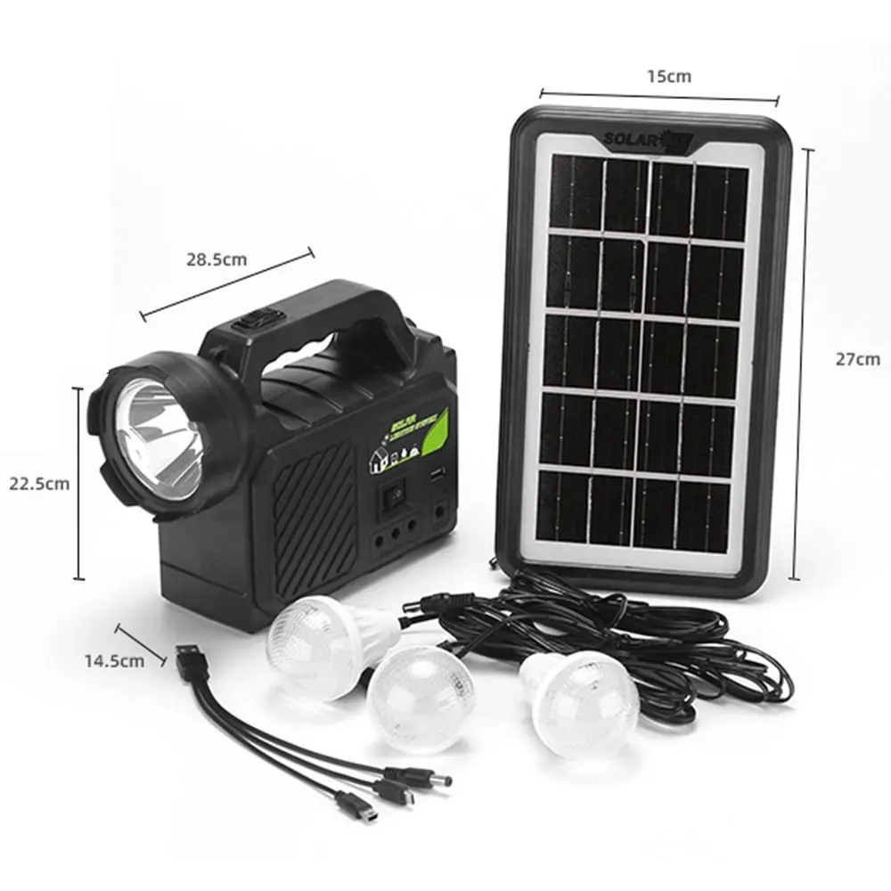 Solar Panel Charging Solar Courtyard Light Multifunctional Daily Waterproofing Emergency Light Practical High Quality