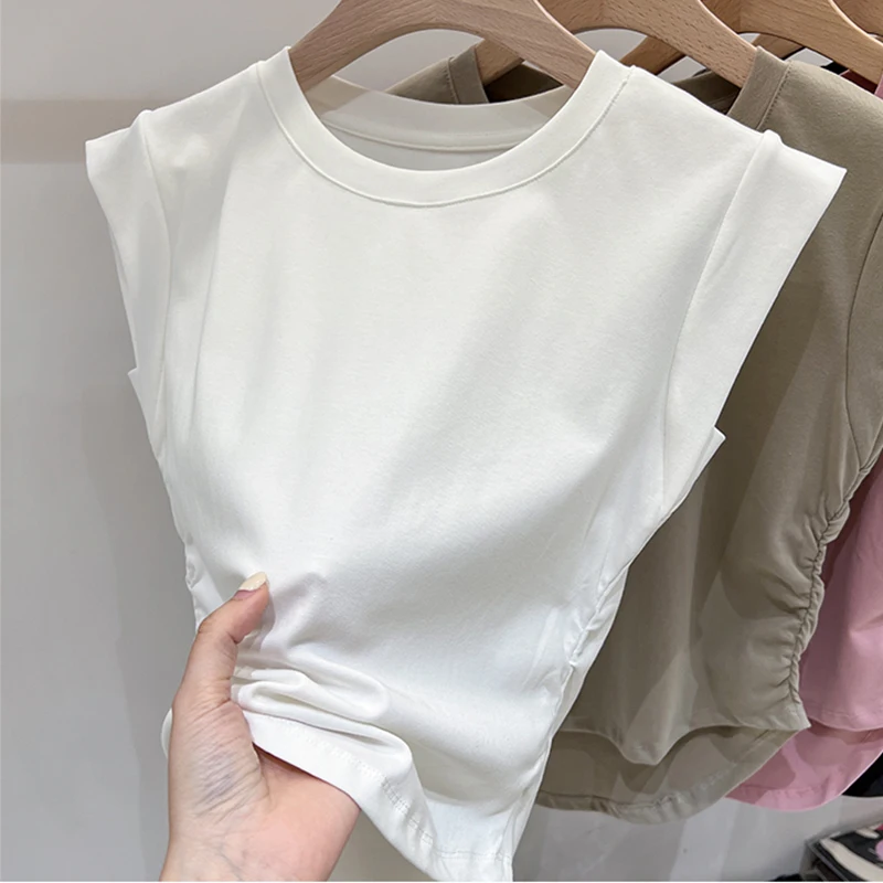 White Black Short Sleeve T-shirt Women Cotton T Shirts O Neck Slim Casual Tops Womens Summer Clothes 2024 Tee Shirt Ladies Top