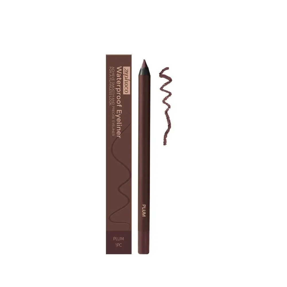 

24 Hr Waterproof Eyeliner Pencil Fading Proof Double Head Gel Eye Liner Pen Long Lasting Smooth Sharpenable Eyeshadow Pencil
