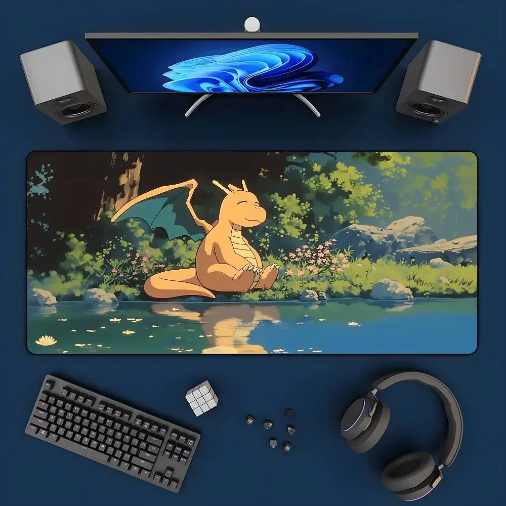 Pokemon Pikachu Gaming Mouse Pad XXL Rubber Keyboard Desk Mat With 2MM Stitched Edge Design
