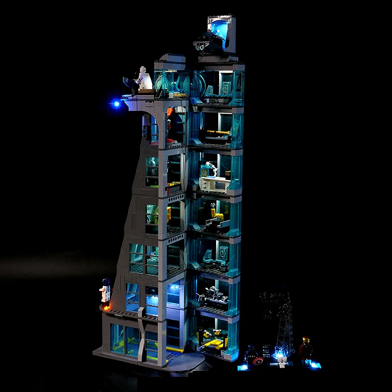 DIY RC LED Light Kit For LEGO 76166 Avengers Tower Battle   (Only LED Light,Without Blocks Model)