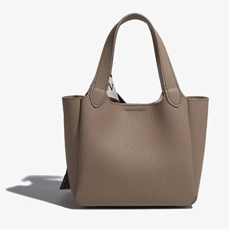 Women's Crossbody Tote Shoulder Bag Y2k New Style Genuine Leather Head Layer Cowhide Versatile Underarm Large Capacity Retro