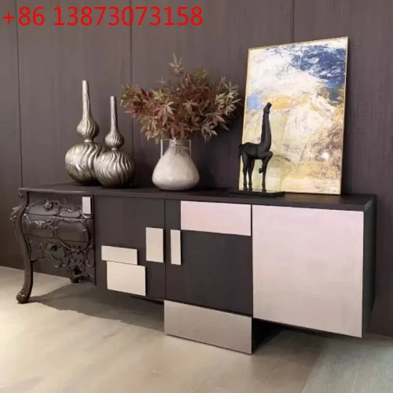 Wood Shelves Organizer Tv Cabinet Modren Drawers Designer Living Room Tv Stand Salon Space Saving Tv Schrank Furniture Home