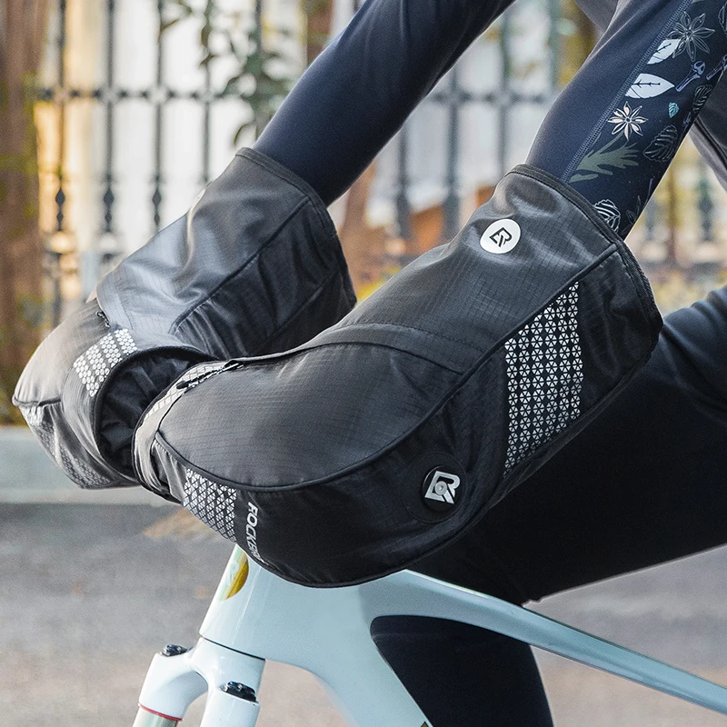 bicycle handlebar gloves West BIKING Winter MTB Bike Cycling Men Women Keep your hands snug and warm without gloves ROCKBROS Winter Cycling Handlebar Gloves