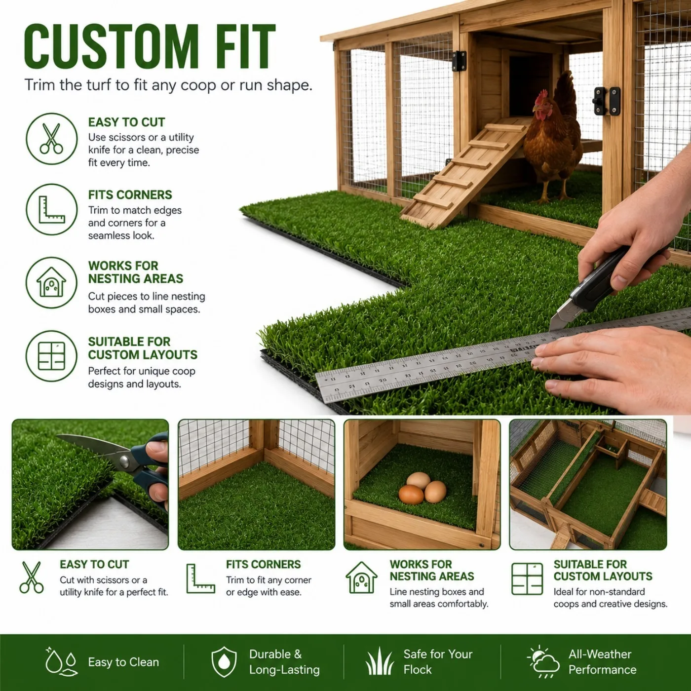 Artificial Grass Turf Mat — product detail 4
