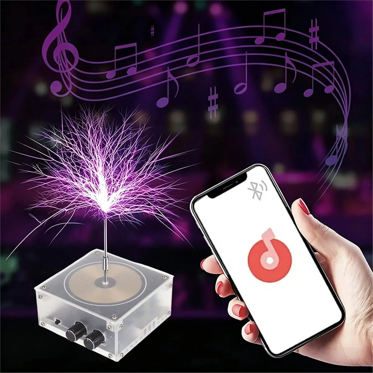 update. For Tesla Coil Music Bluetooth Plasma Loudspeaker Artificial Electric Arc Wireless Speaker Science Experiments Mode EU