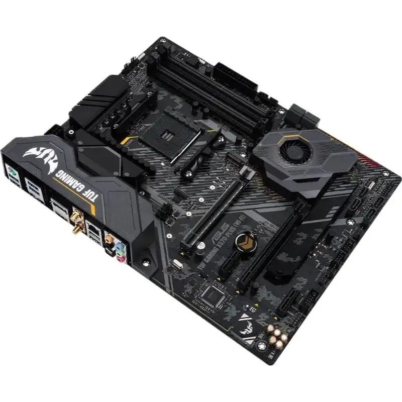 Imagem -05 - Asus-placa-mãe Gaming Am4 Tuf X570-plus Suporta Ryzen 5600g 5600 Ryzen 5700x3 5800x9 5950x