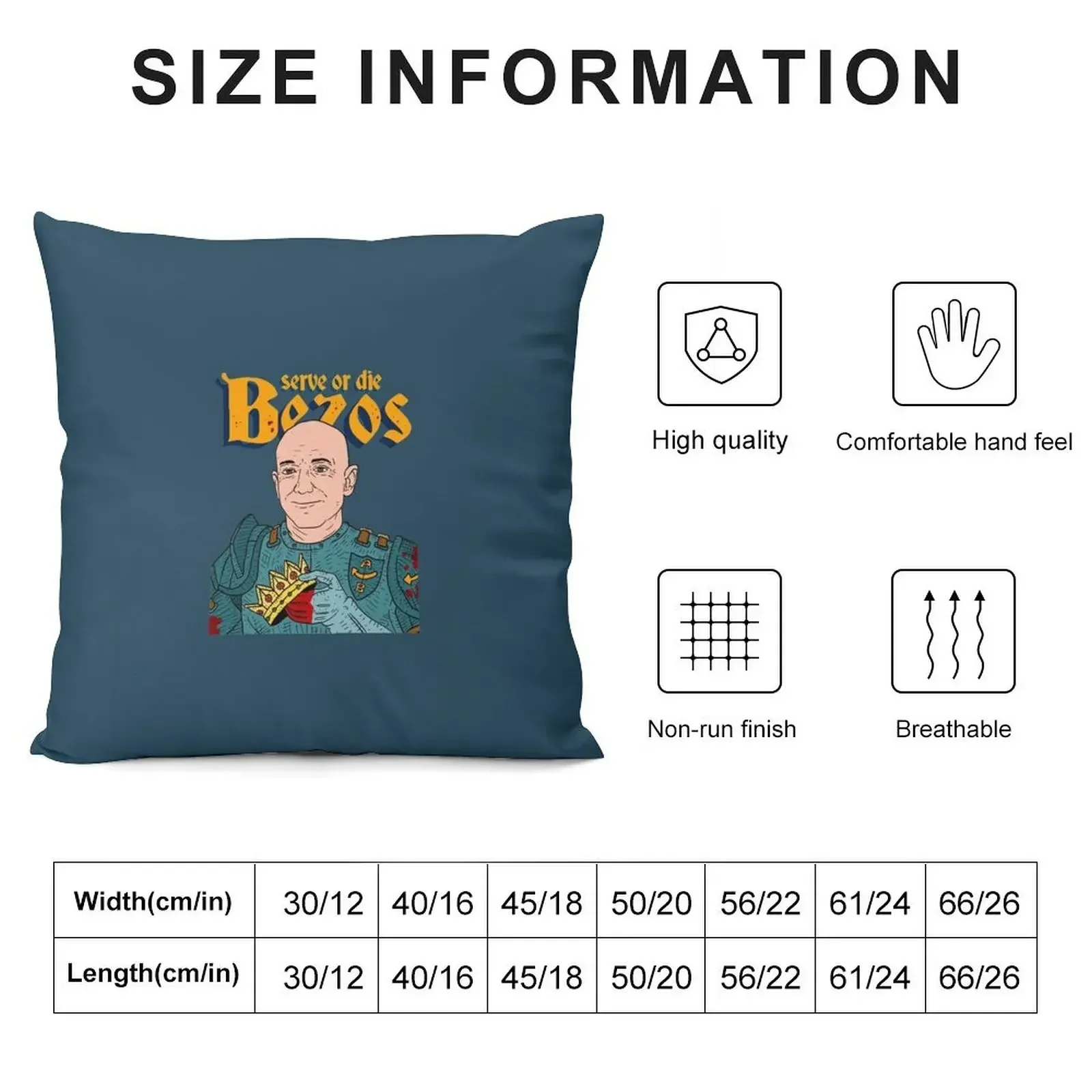 serve king jeff bezos. amazon. Classic Throw Pillow Custom Cushion Pillows Aesthetic Anime pillow