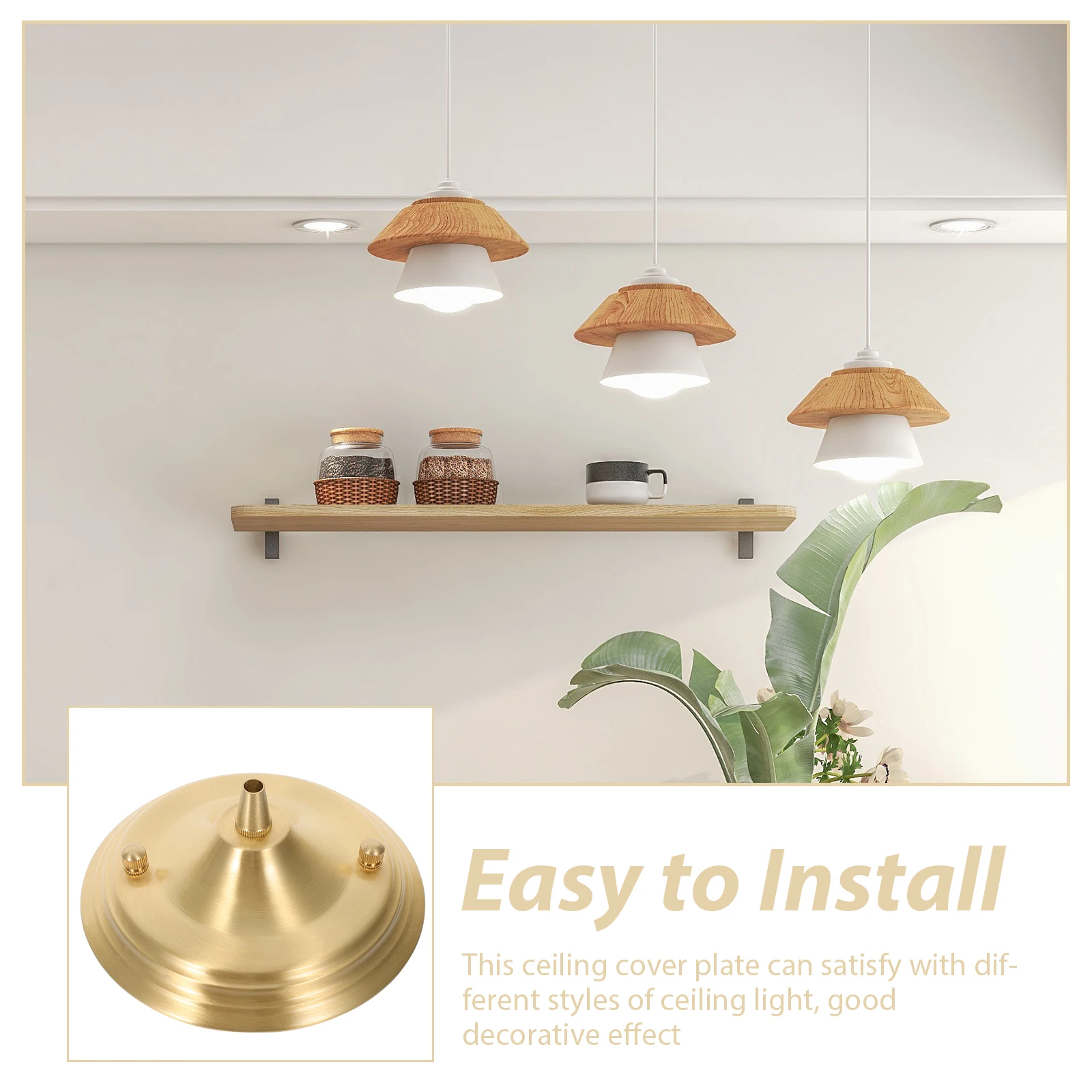 سقف المظلة لوحة معدنية تصاعد قوس ل قلادة تركيب المصابيح النمط الصناعي غطاء لوحة استبدال الأجهزة #6