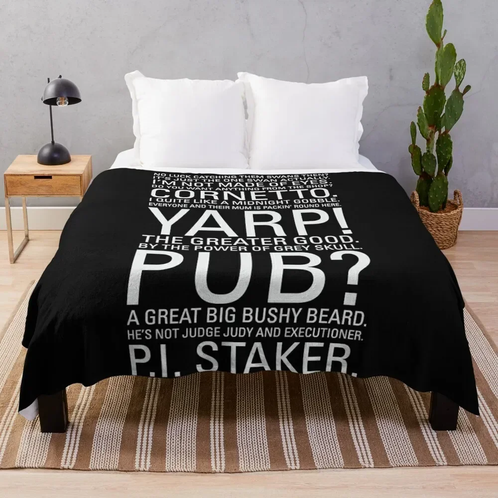 Hot Fuzz Quotes Essential Throw Blanket Decoratives Stuffeds Summer Beddings Blankets