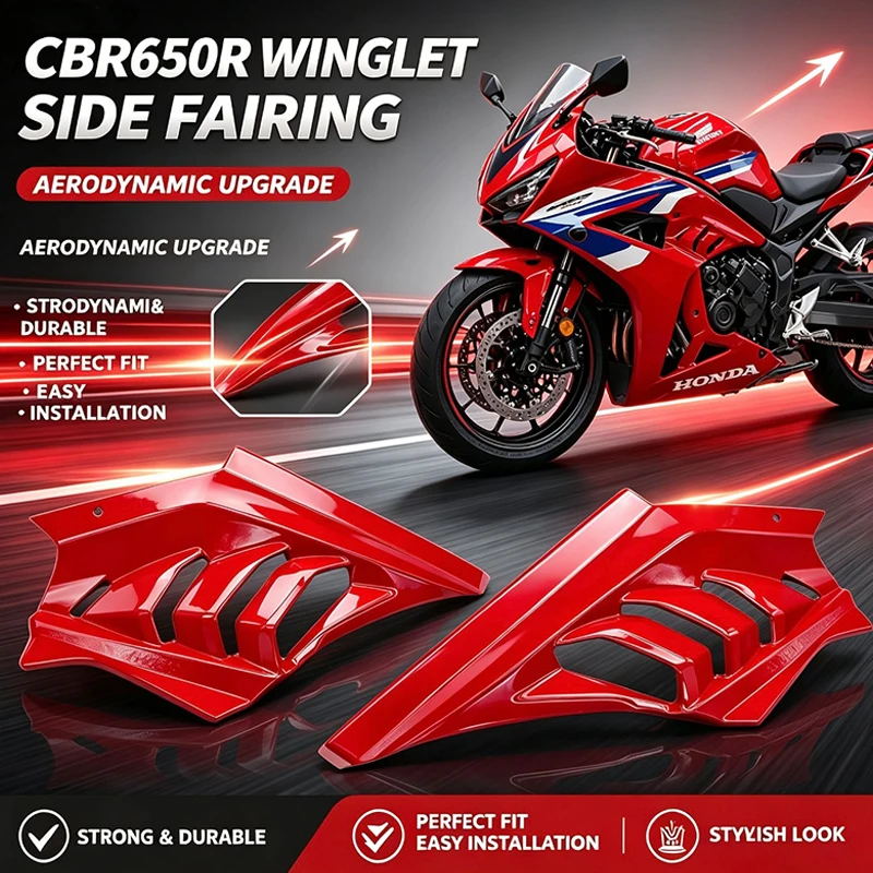 Cbr650r Side Protection Fairing For Honda CBR650R 2024-2025 Second-Gen Upgraded Side Panel Diffuser Shell Modified Body Fairing