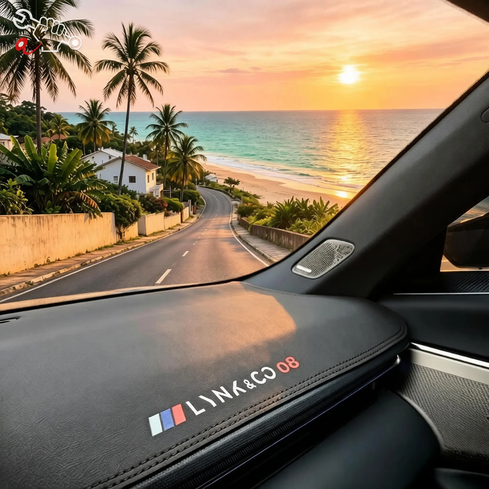 Custom Fit Car Dashboard Mat For LYNK & CO 08 2023-2025 Heat Insulation Waterproof Anti-Skid Center Console Pad Cover Anti-Glare