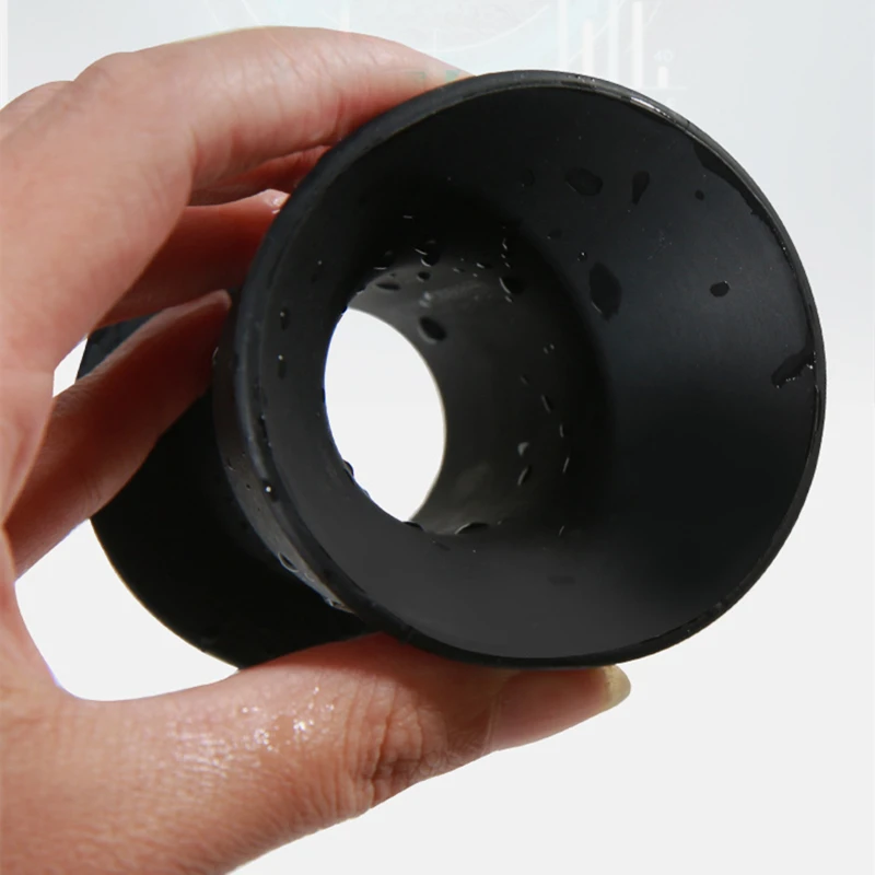 1PC Black Silicone Anal Cleaner Bidet Hollow Rushed Anal Douche Shower Cleaning Adult Enemator Enema Butt Plugs Washing