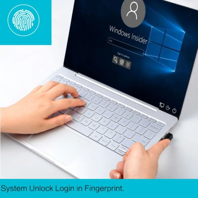 Computer fingerprint recorder unlocks Win10/11 digital
