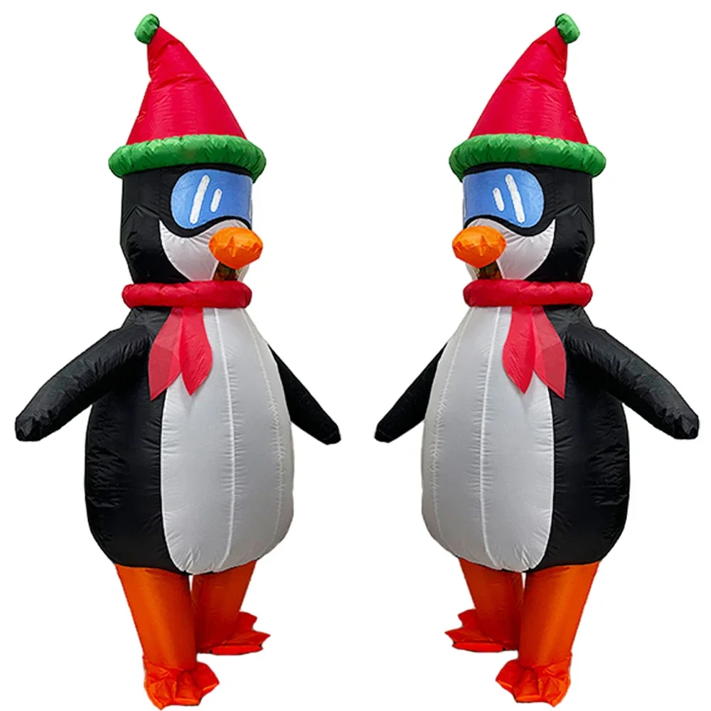 

Cartoon Anime Funny Penguin Show Inflatable Costume Christmas Halloween Carnival Cosplay Masquerade Doll Props Holiday Gift