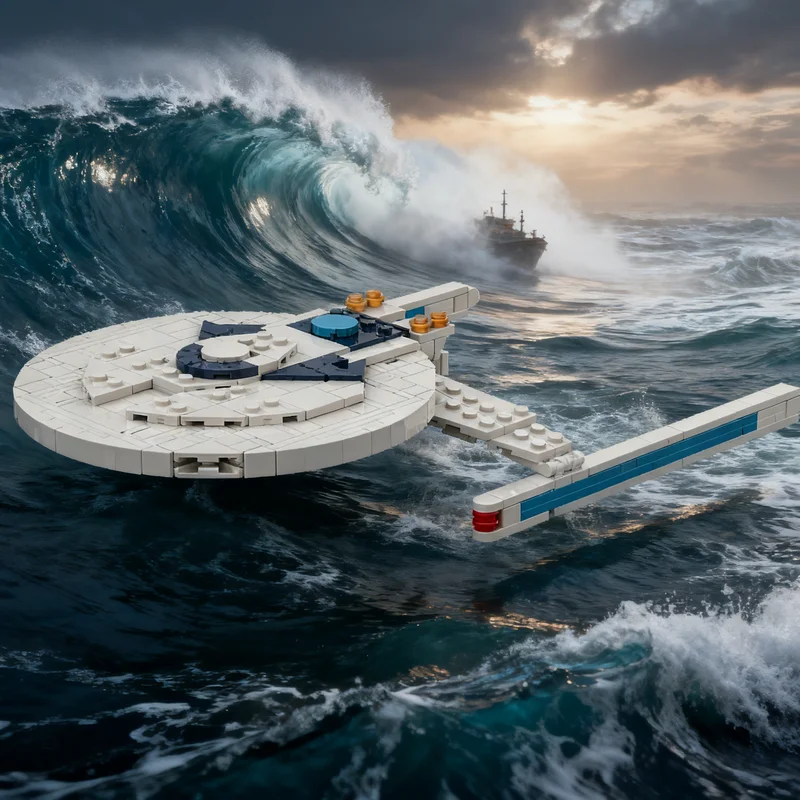 420 Uds. MOC Space Star Trek Centaur Refit clase USS modelo juguete de bloques de construcción arquitectura regalos de navidad Idea ladrillo cumpleaños