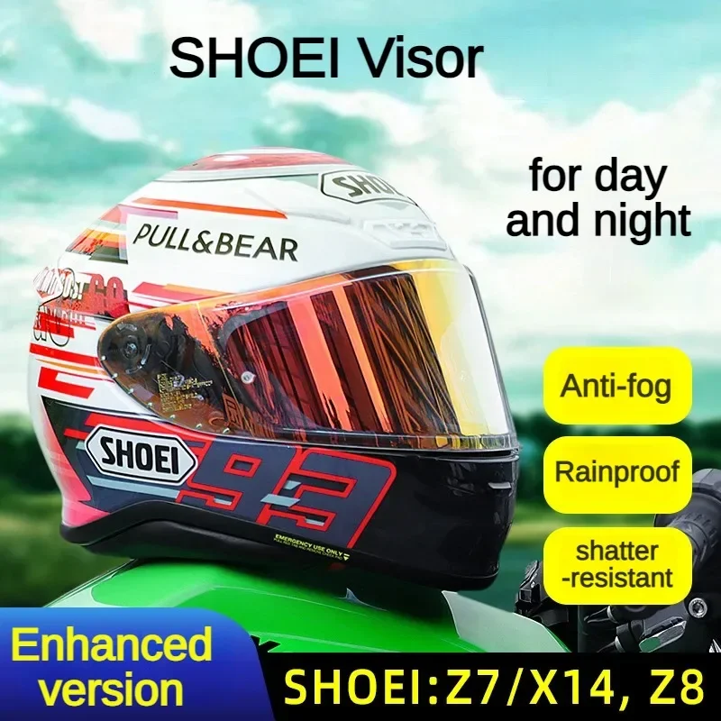 

SHOEI Z7 X14 Z8 Helmet Lens Revo Gold Red Silver Blue Black Shield Anti-fog Sticker Visor Full Helmet Accessory Capacete De Moto