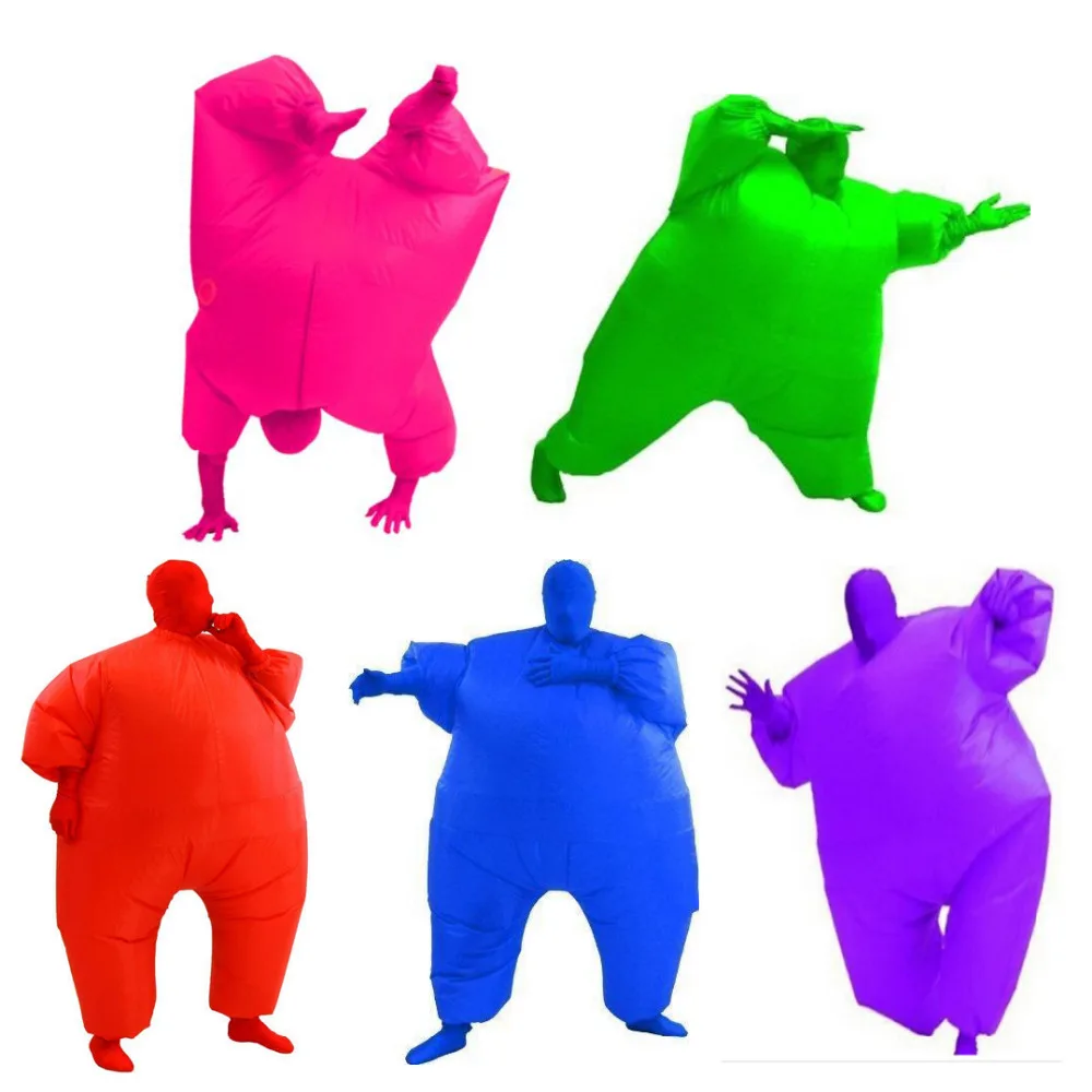 (In Stock) Large Adult Chub Suit Inflatable Costume Blow Up Color Full Body Jumpsuit 5 Colors Inflated Garment