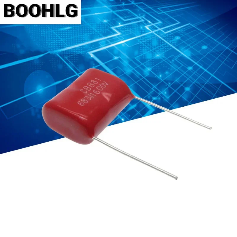 10pcs CBB 683 1600V 683J 1.6KV 68NF  0.068uF P20 CBB81 Capacitance