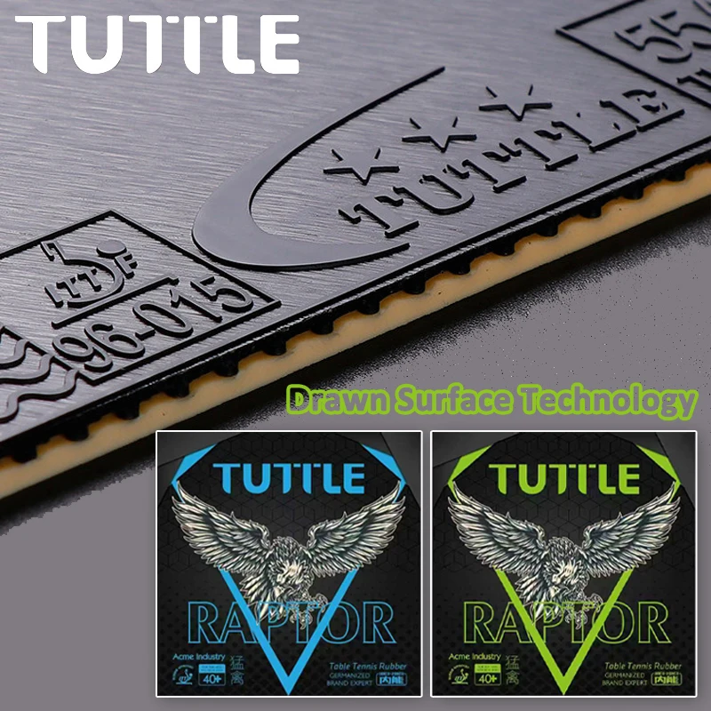 オリジナル-tuttle-ラプターシリーズ卓球ラバー-マイクロタック-ドローンサーフェス-ピンポンラバー-ittf-認定ピンポンカバーシート
