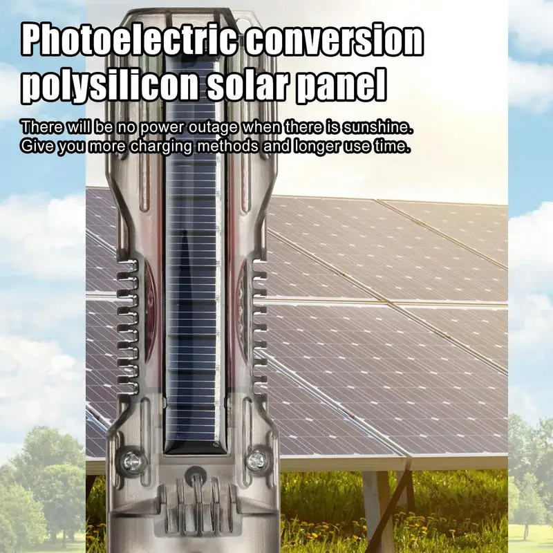 Solar Power Flashlight Portable Outdoor Survival Torch Multifunctional USB Camping Lantern Power Bank For Hiking Hunting