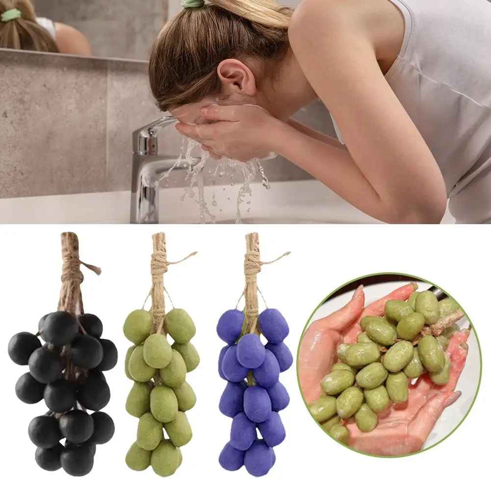

Grape Cluster Handmade Soap Cold-ground Soap Hand-woven Gift Day Friend 520 Grape Boy/girl Bunches Valentine's W6g0