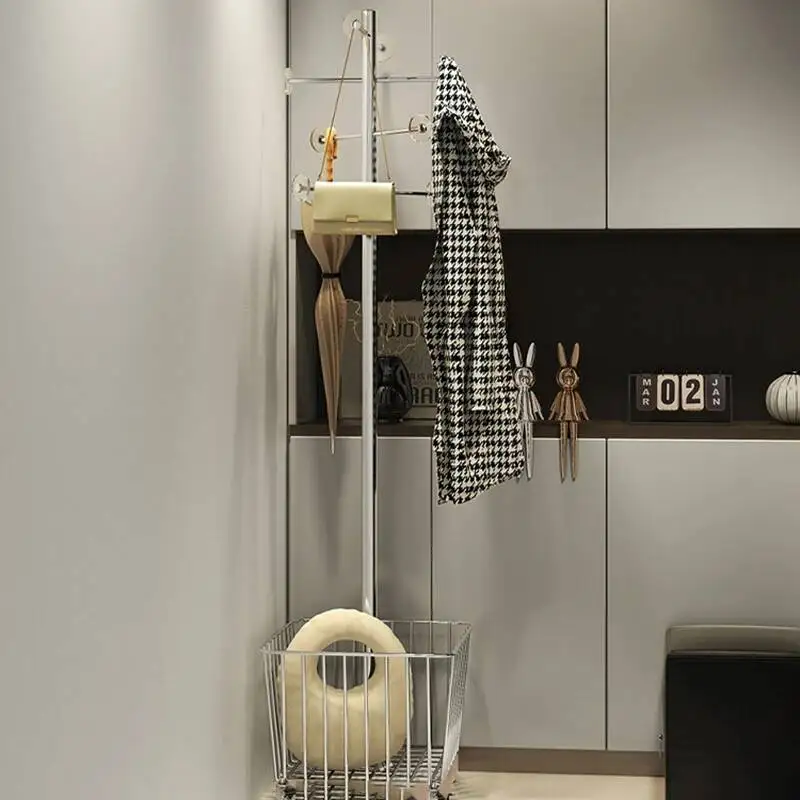 

Metal Shelf Clothes Rack Hanger Organizer Stand Garment Rack Clothes Hanger Floor Organizer Perchero De Pie Nordic Furniture