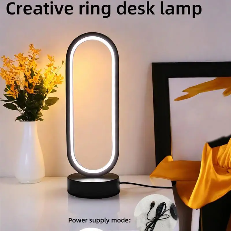 

Table Lamp For Bedroom Side Table Lamps Eye-Care LED Decor For Study Desk Nightstand Bookshelf Entryway Hallway Patio Garden