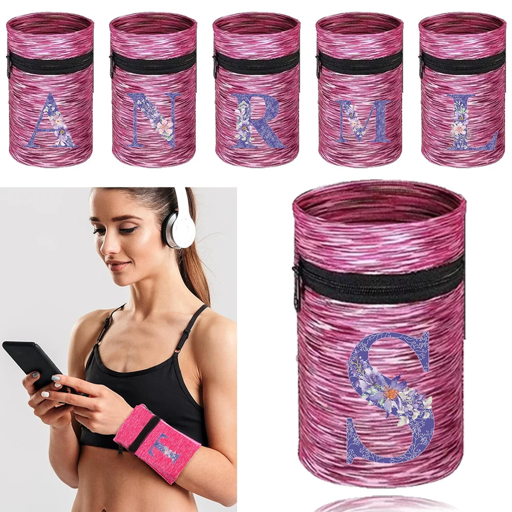 

Wrist Protector Running Sport Safety Wrist Support Brace Wrap Bandage Purple Flower Style Wrist Brace Sports Wristband Bags