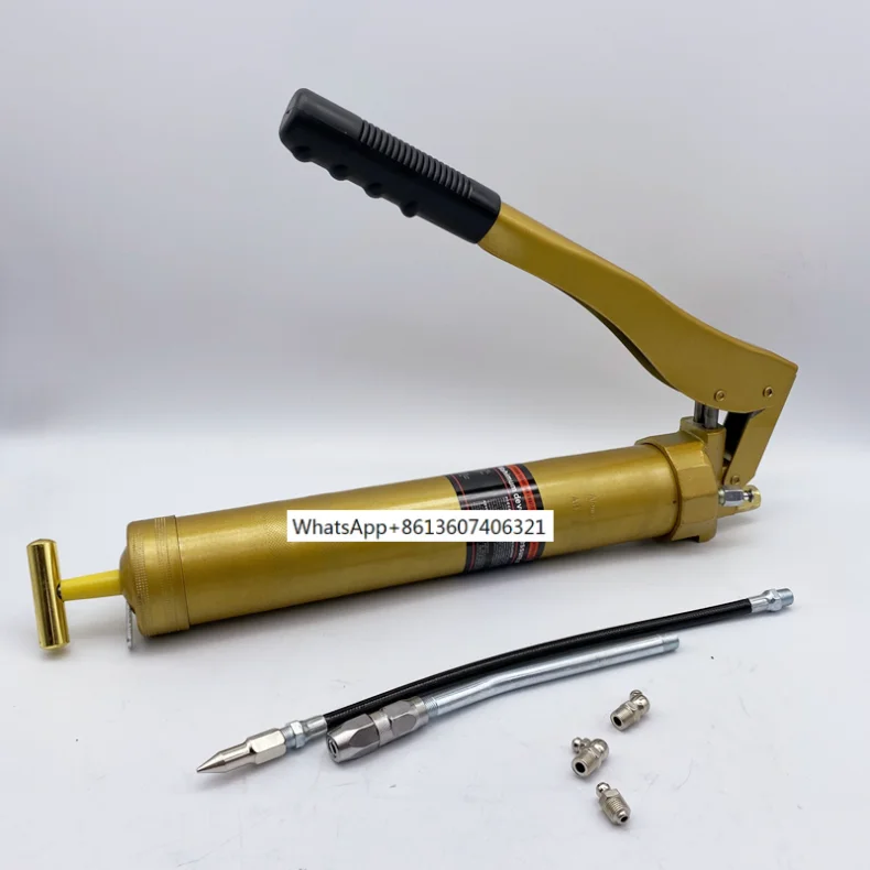 Excavator grease gun manual double rod high pressure 900CC double pump double core super large capacity oil squeeze gun