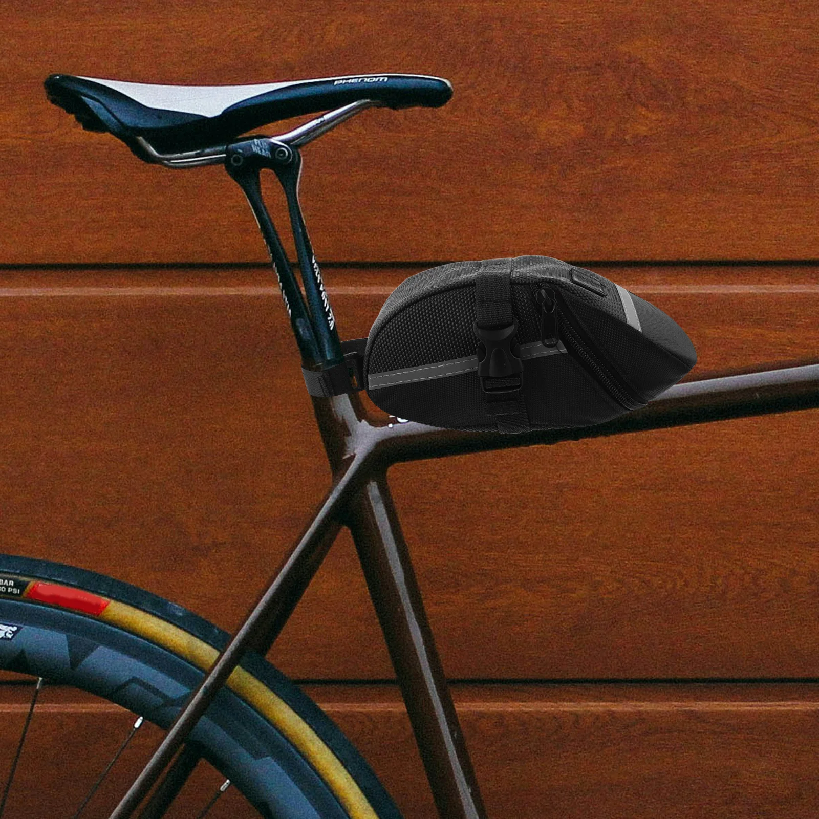 

Mountain Bike Saddle Bag Large Capacity Waterproof Bicycle Under Seat Storage Pouch Cycling Outdoor Safety Ride