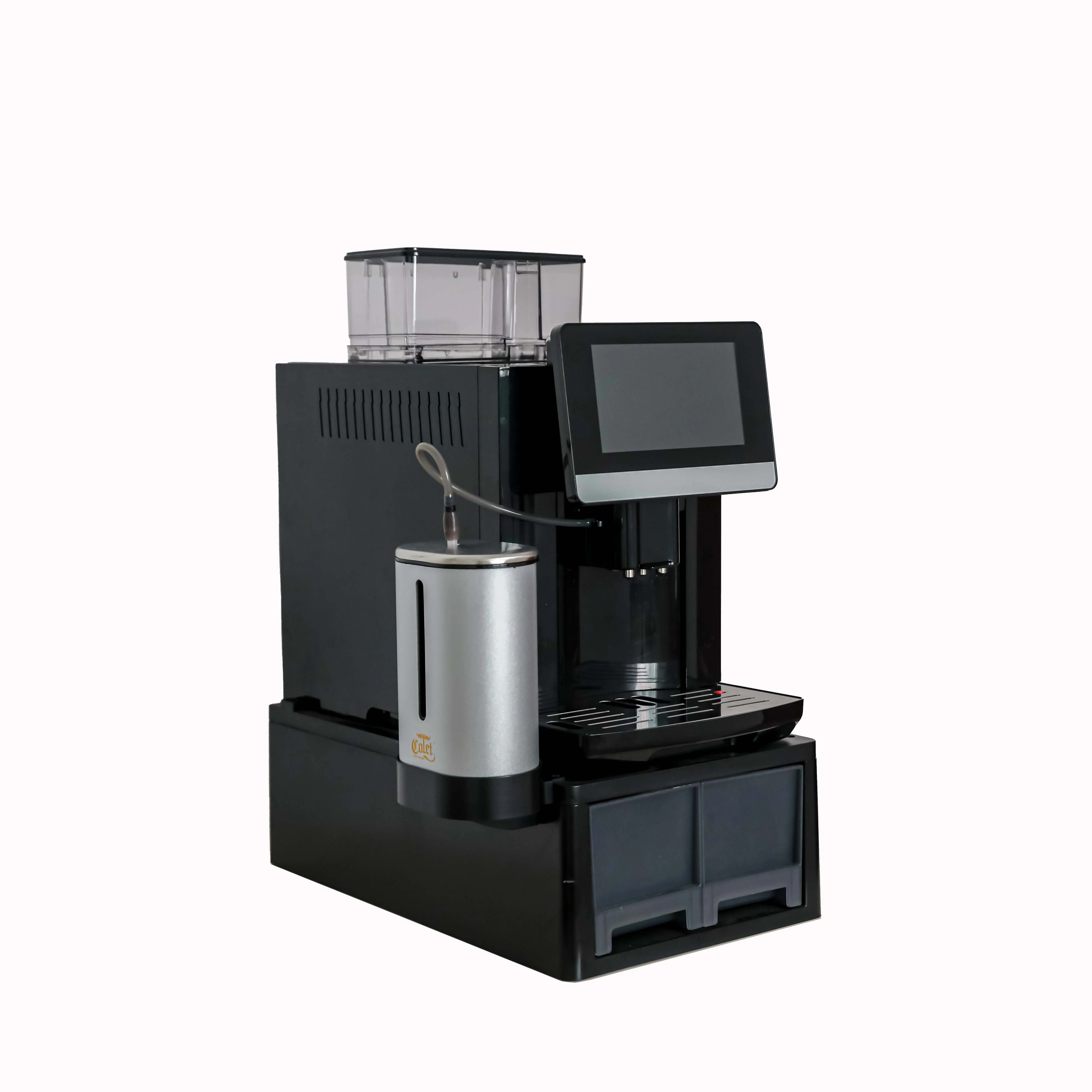 

Colet Factory Commercial 7" Touch Screen 10 Languages Double Latte Cappuccino Espresso Fully Automatic Coffee Machine