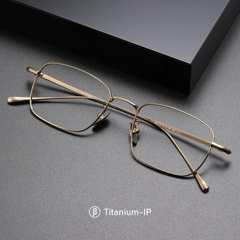 SZTZX موضة خفيفة النظارات الطبية التيتانيوم النقي مكافحة الضوء الأزرق مستطيل قصر النظر نظارات نظارات القراءة التقدمية #2