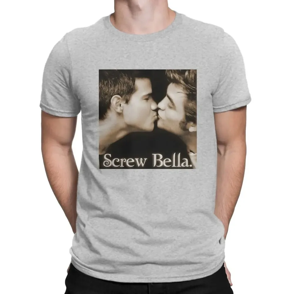 2024 New Summer Screw Bella Men TShirt Twilight Crewneck Short Sleeve Fabric T Shirt Humor High Quality Gift Idea Fashion